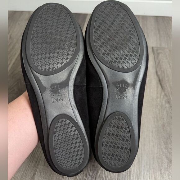 Naturalizer Maxwell black suede leather comfort ballet flats womens 8 wide - Picture 6 of 6